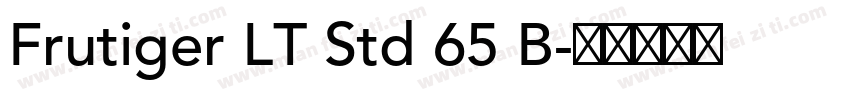 Frutiger LT Std 65 B字体转换